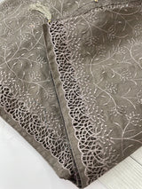 Cutwork Blended Jute - tussar saree MTS9079