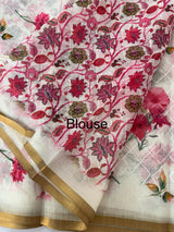 Semi linen saree with digital prints  MLS8765 (3)