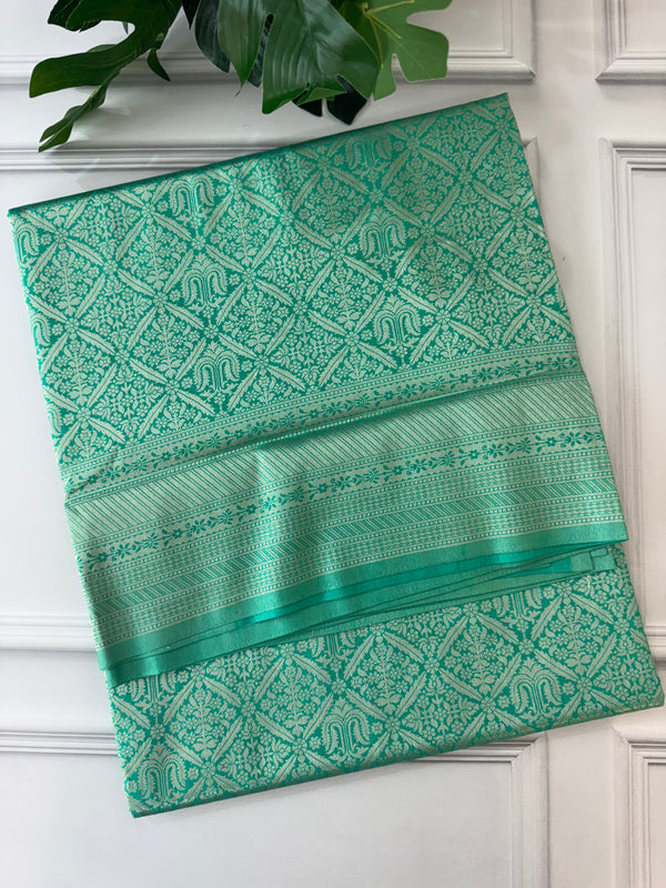 Banarasi semi katan saree MBWS118 SeaGreen