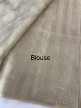 Tissue silk saree with foil work MSH214