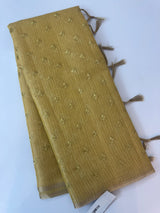 Tissue Silk embriodery saree MS49888- DuskyYellow