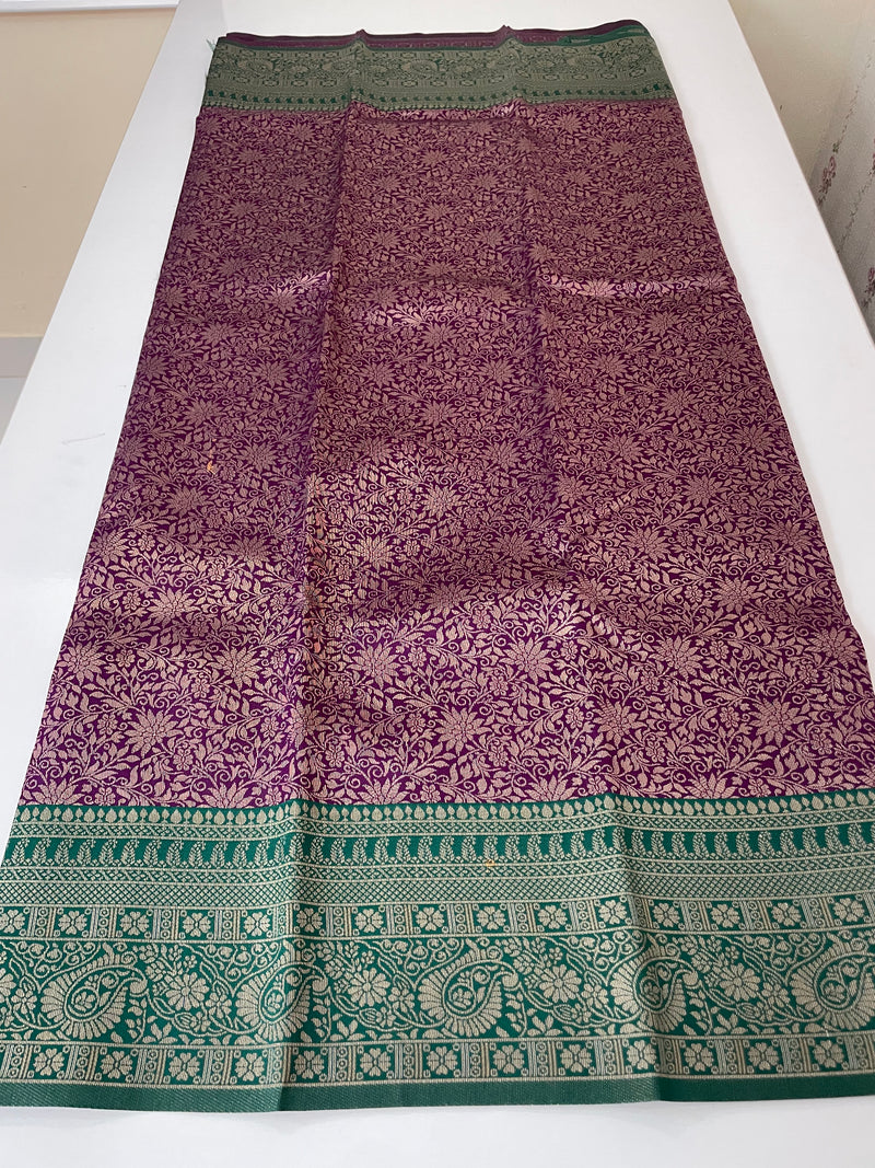 Brocade semi silk saree MS67443