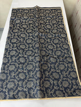 Blended tussar silk saree with embroidery- MSH158 BluishGrey