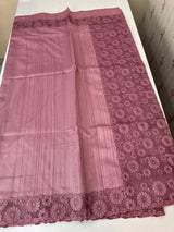 Cutwork Semi tussar saree MTSS845