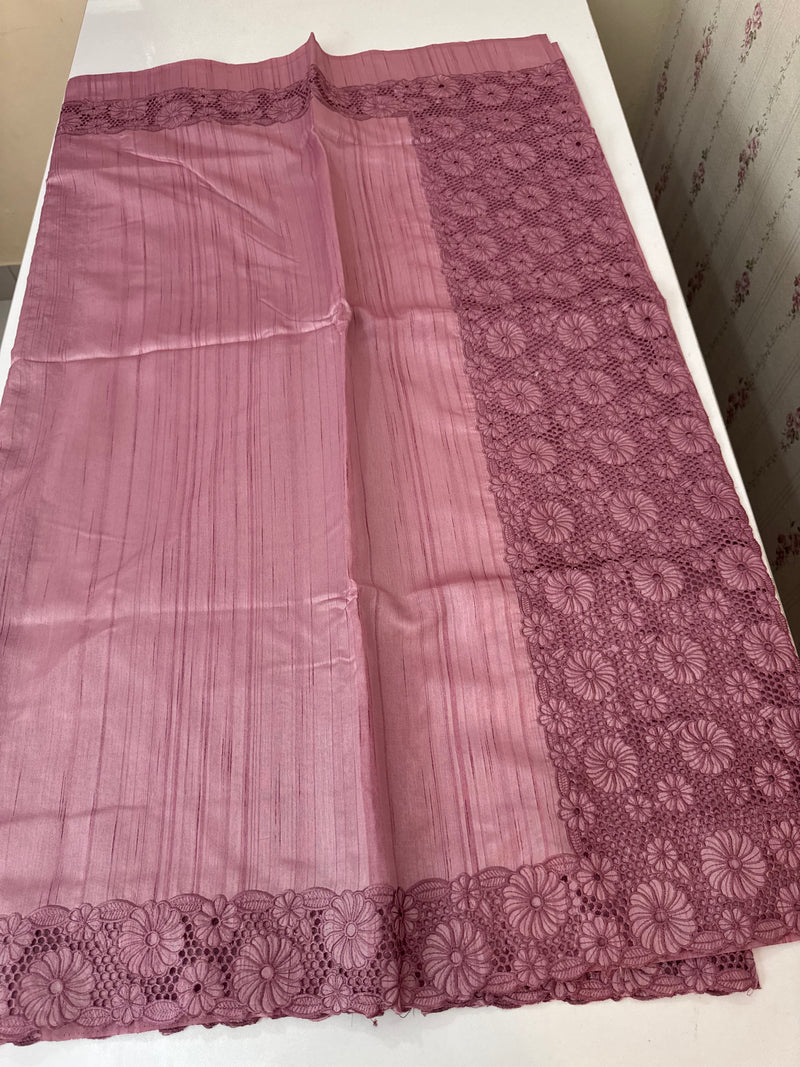 Cutwork Semi tussar saree MTSS845