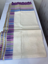 Rainbow semi Linen Saree MLS615- 15