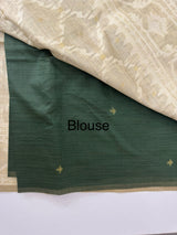 Jamdani silk Cotton Saree with blouse MS12552