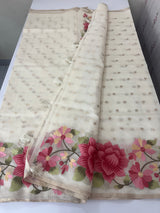 Premium Kota silk saree with zari buttas &  embroidery borders MSK4390