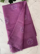 Organza saree with embroidery - MSH375 Vadamalli