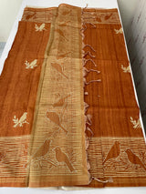 Printed Blended tussar saree - MS8635