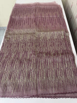 Glass organza saree with embroidery - MS1265