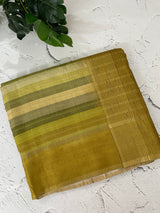 Multi color Semi soft silk saree with borders MSS590