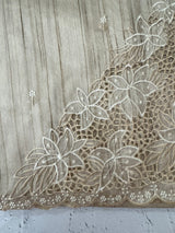 Cutwork Semi tussar saree MTSS680 - Ivory