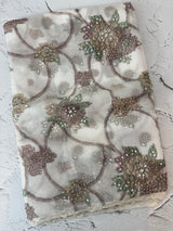 Handworked chiffon Organza saree MCS4534