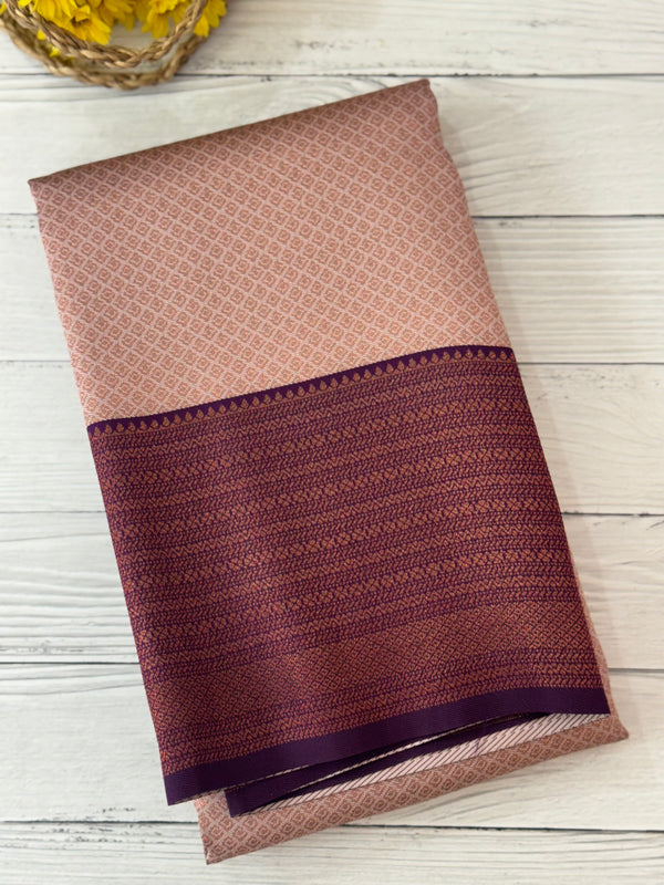Brocade semi silk saree MS67443
