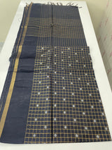 Bhagalpuri Semi tussar saree MS896 - DarkBlue