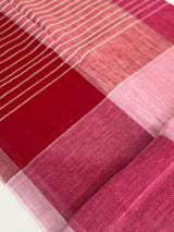 Checks semi Linen Saree MS8654