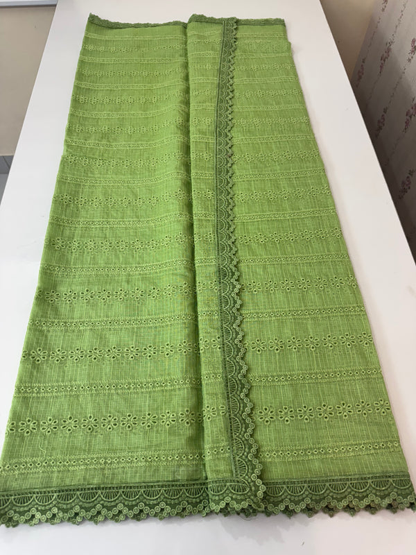 NetKota Hakoba saree with lace border MS6713- LightGreen