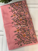 Handworked Tissue silk saree FBLK162 PeachishPink