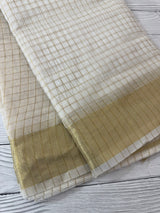 Semi organza saree with checks MOS8544