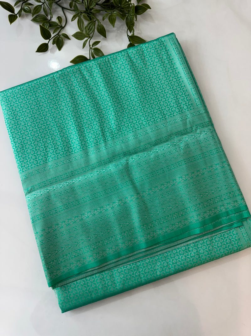 Pastel soft silk Saree - MKP937 SeaGreen