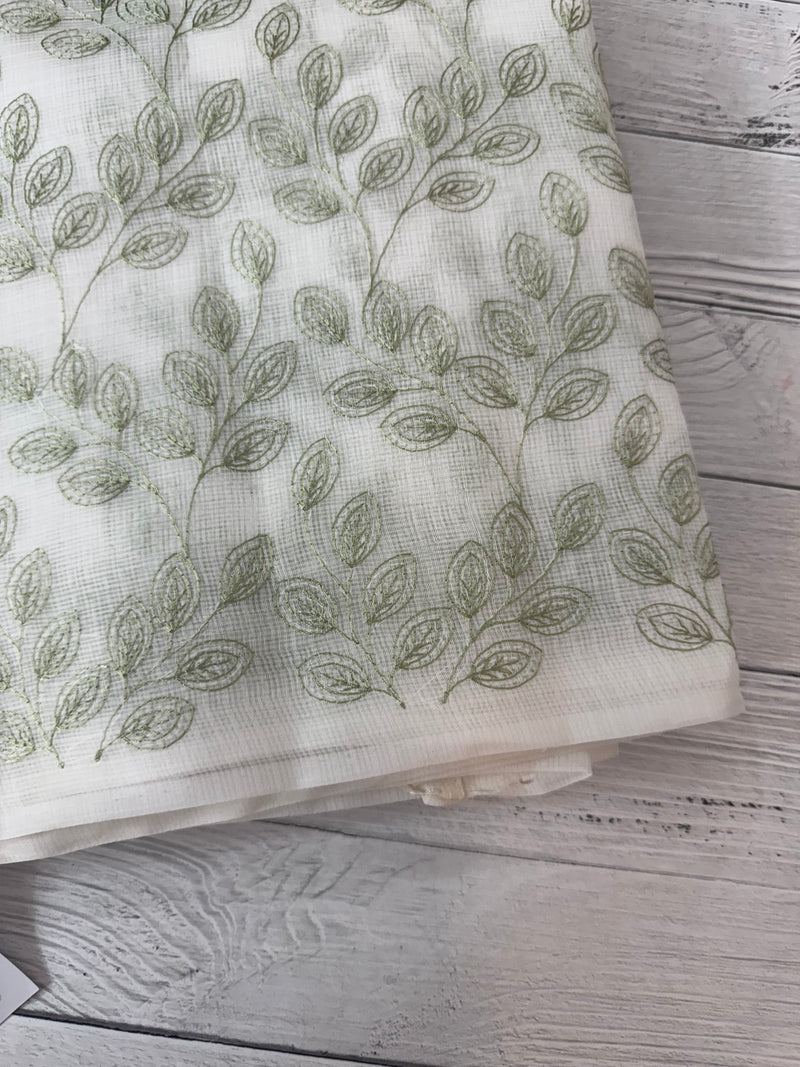 Kota cotton embriodery saree MS1490