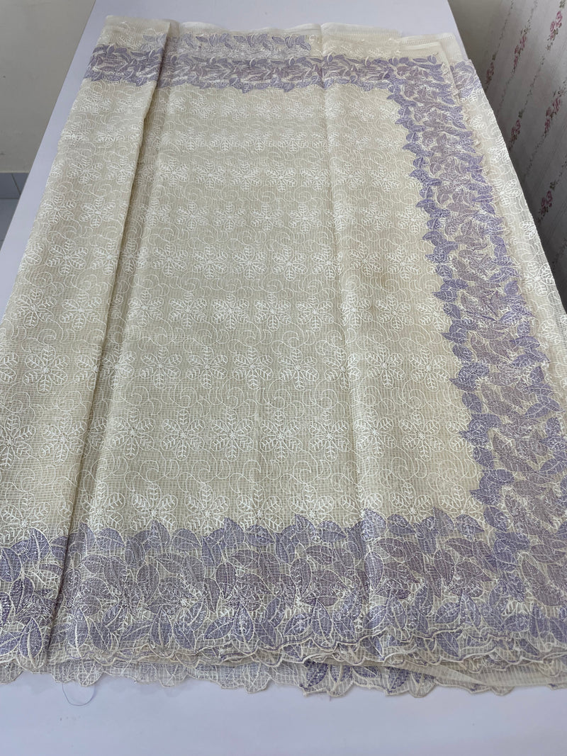 Phulkari NetKota embroidery saree - MSH987