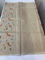 Tissue silk saree MS8190- Beige