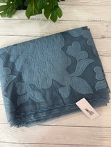 Semi organza saree with appliqué work - MSH906 MidnightBlue