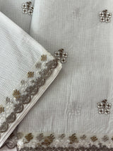 Kota cotton embriodery saree MS5645