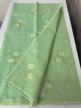 Kota Moonga checks Applique work saree  MSH278(2)
