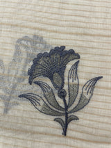 Mul chanderi saree with embriodery & zari lines MSH4006