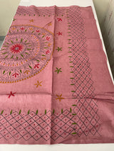 Kanta Handstitched Blended tussar silk saree MS15831