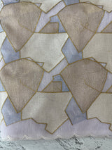 Jute Linen saree with zari & thread work MSH206 Lavender