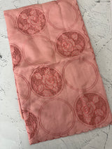 Tussar chanderi cutwork saree MSTC121 PeachPink