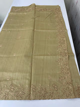 Blended tussar silk saree with cutwork MS1072