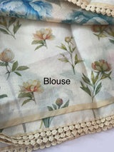 Semi silk saree with digital prints SRTS41