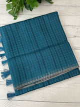 Semi silk saree in check pattern MSR699