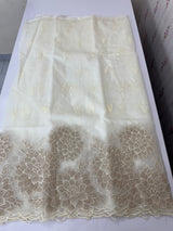 Premium Organza saree with tissue appliqué work - MMG123