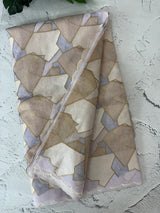 Jute Linen saree with zari & thread work MSH206 Lavender