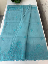 Tissue Organza saree MS14051- Blue