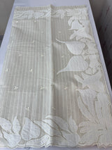 Mul chanderi saree with applique work MSH147 borders- MSH226(2)