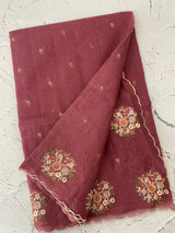 Kota checks saree with embroidery MS7645