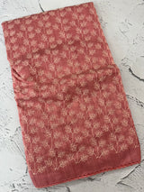 Matka Blended Tussar silk saree with embroidery MMT567