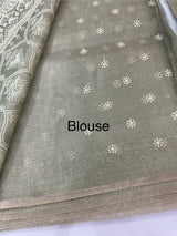 Tissue silk saree with Chikankari embroidery MTTS97(3)