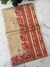 Jamdani silk Cotton Saree with thread weaving MSJ788