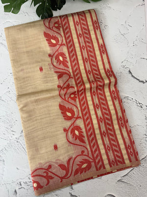 Jamdani silk Cotton Saree with thread weaving MSJ788