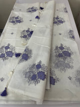 Net Kota applique work saree MSH178