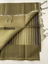Multi color Semi soft silk saree with borders MSS590