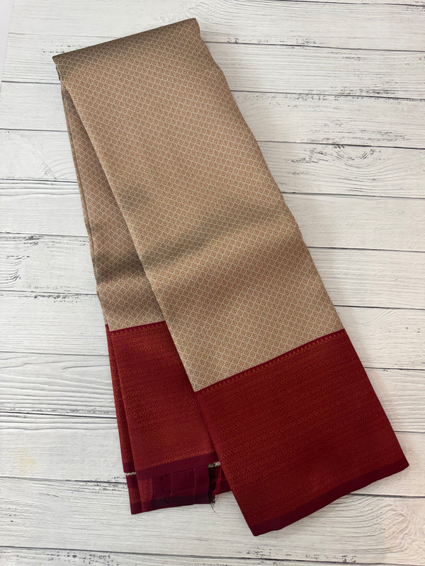 Brocade semi silk saree MS67443